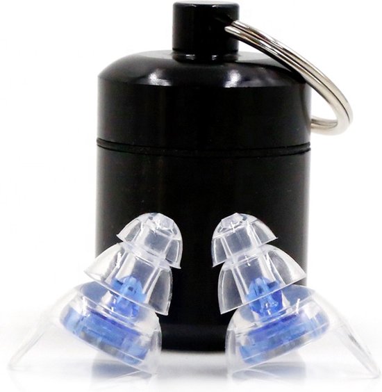 Festivalgoodies- Oordoppen voor muziek en festivals – Party Plugs – Gehoorbescherming – 20db – Doorzichtig – gehoorbescherming voor volwassenen -…
