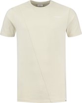 Purewhite -  Heren Regular Fit   T-shirt  - Bruin - Maat L