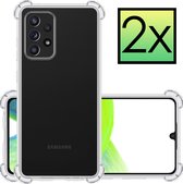 Samsung Galaxy A33 Hoesje Transparant Cover Shock Proof Case Hoes - 2x