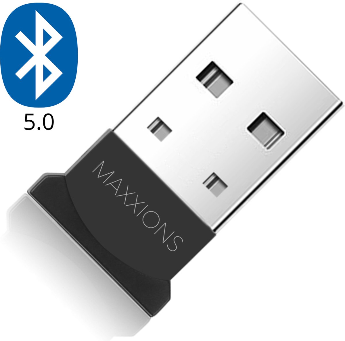 Maxxions Bluetooth Adapter - Bluetooth 5.0 Dongle - Inclusief CD - Maxxions