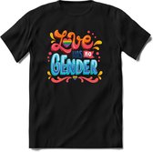 Love has no gender | Pride T-Shirt Heren - Dames - Unisex | LHBTI / LGBT / Gay / Homo / Lesbi |Cadeau Shirt | Grappige Love is Love Spreuken - Zinnen - Teksten Maat 3XL