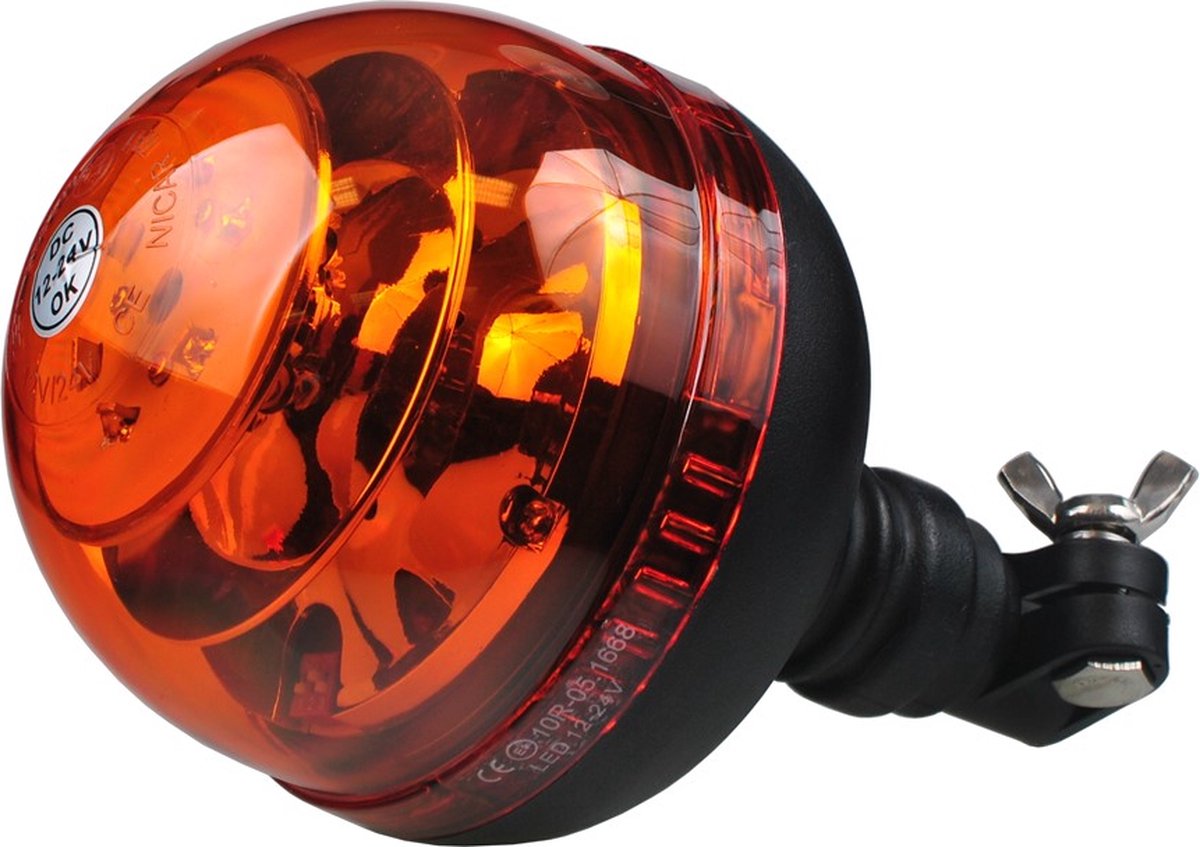 ZWAAILICHT H1 'PULSAR' - MAGNETISCH -12V - ORANJE - Glow Specialist
