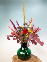 Droogbloemen boeket "Vigorous Colour" | 55cm | Geef jouw moeder een kleurrijke herinnering op Moederdag | Chique & Luxe