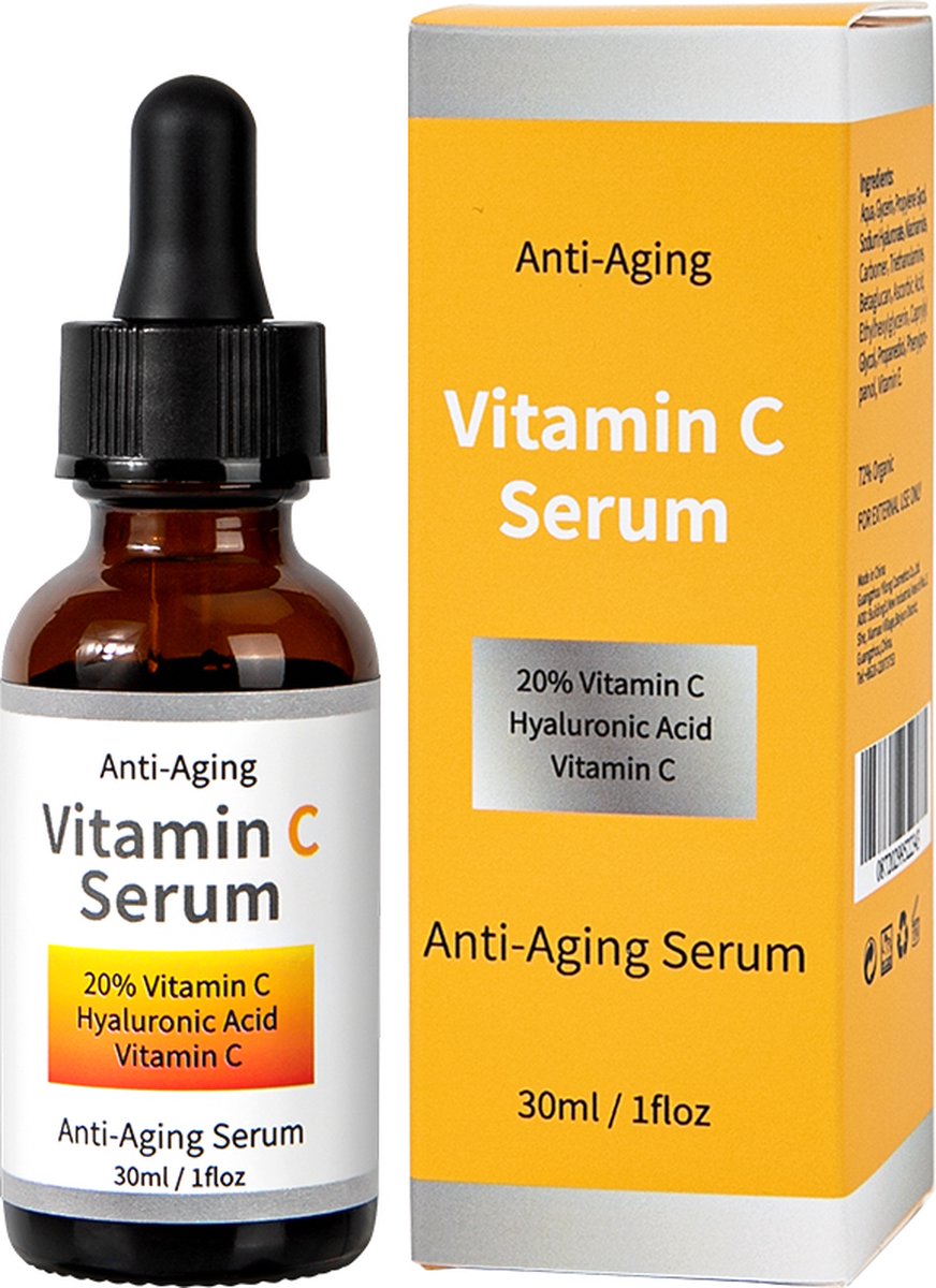 Life'sbest- Vitamine C Serum Met Vitamine E& Hyaluronzuur- Gezichtsserum-Collgeen- Anti Rimpel-Anti Acne- Tegen Pigmentvlekken-30ml