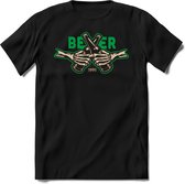 Beer forever | Feest kado T-Shirt heren - dames | Groen | Perfect drank cadeau shirt |Grappige bier spreuken - zinnen - teksten