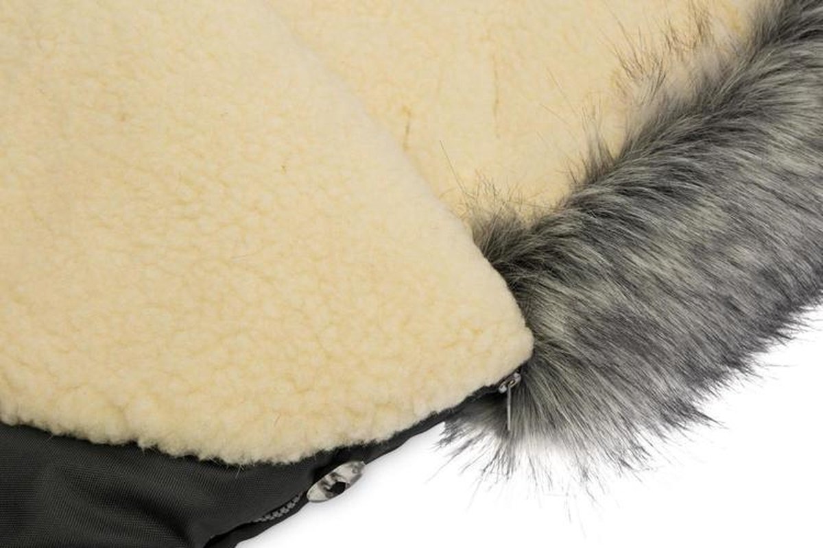 Sensillo - Eskimo Baby Slaapzak - Grafiet / Wol