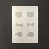 Gietvorm Mini - Berenkop, Bot, Vis