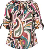 Paprika Dames Hemd Eva met kleurrijke print - Blouse - Maat 44