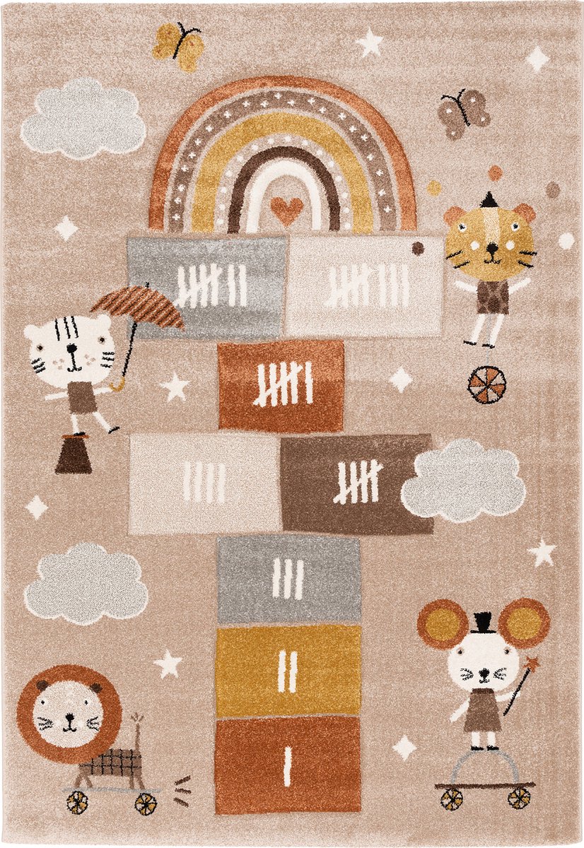 Pergamon Kindertapijt vloerkleed Maui Kids speelwereld Beige