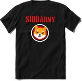 Shiba inu army T-Shirt | Shib Crypto ethereum kleding Kado Heren / Dames | Perfect cryptocurrency munt Cadeau shirt Maat XL