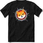 Shiba inu stamp T-Shirt | Crypto ethereum kleding Kado Heren / Dames | Perfect cryptocurrency munt Cadeau shirt Maat S
