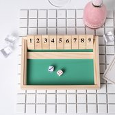 Shut The Box | Hout | Inclusief dobbelstenen | Houten Spel | Dobbelspel | Kansspel | Drankspel | Rekenspel