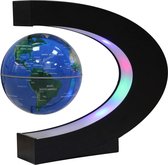 Magnetische zwevende wereldbol met C-vorm - wereldkaart om te leren, cadeau voor thuis, kantoor, klassroom, bureaudecoratie
