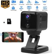Levabe - HD Mini Camera Wifi - Kleinste 1080 P Full HD Camcorder - Infrarood - Nachtzicht - Micro Cam - Spycam - Bewegingsdetectie - DV Security camera - Nederlands Handleiding - I