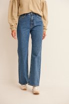 NA-KD Relaxed Full Length Jeans Dames Jeans - Maat 34