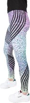 Glitter Legging van Festivallegging - Glitterklitterfittermitter - Maat S/M - Comfortabel - Ademend - Zachte Stof