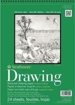 Strathmore - Recycled Drawing Paper Pad - 130g/m2 - 24 pagina's