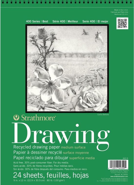 Strathmore Recycled Drawing Paper Pad 130g m2 24 pagina s bol