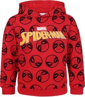 Rode hoodie voor jongens - Spiderman / 98