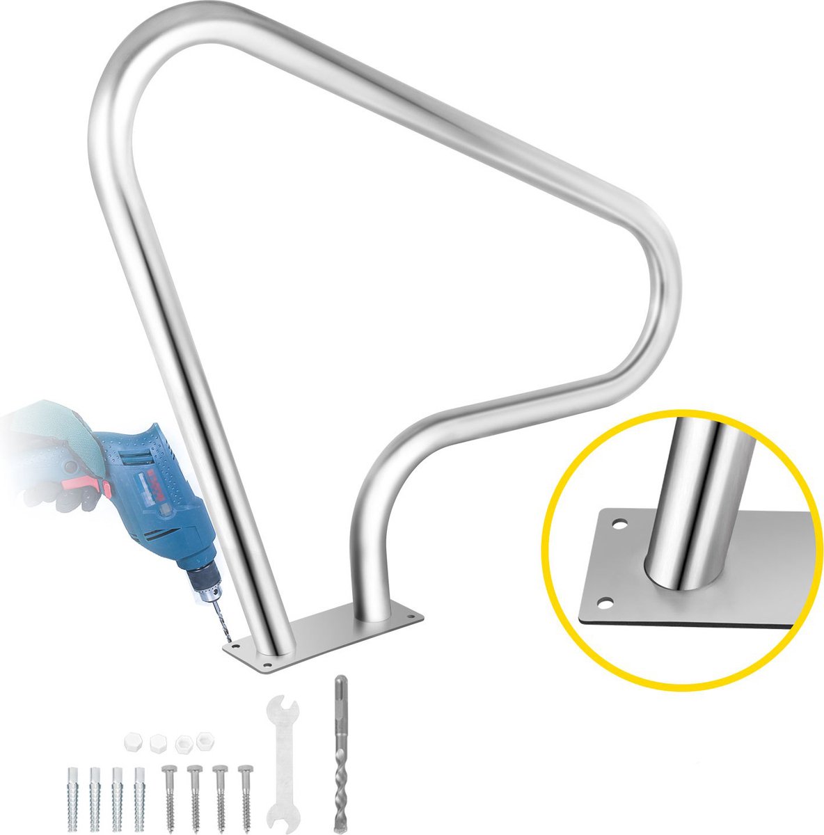 Rvs Trapleuning Leuningen Voor Trappen Rvs Hekwerk, 100-104 Cm