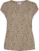 Vero Moda VMAVA PLAIN SS TOP MULTI AOP NOOS GA Dames T-shirt - Maat S