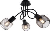 Olucia Emado - Plafondlamp - Zwart - E14