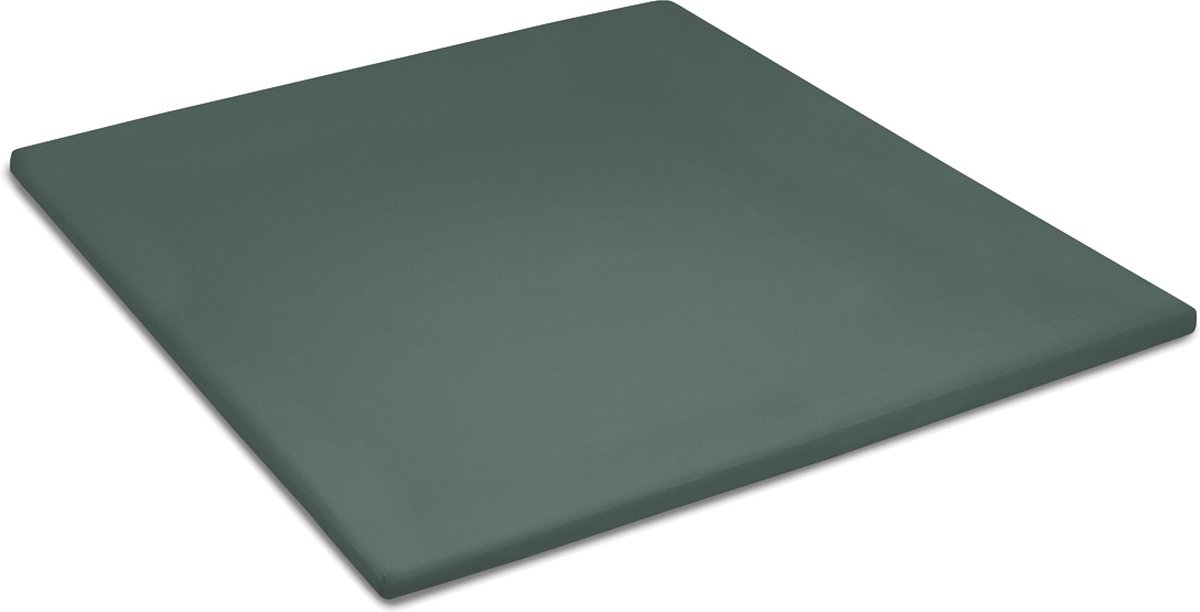 Cinderella Sundays - Topper Hoeslaken - tot 15 cm matrashoogte - Satijn - 100x220 cm - Groen Green