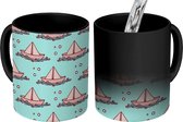 Magic Mug - Photo Heat Mugs - Coffee Mug - Golf - Boat - Patterns - Enfants - Aventure - Magic Mug - Cup - 350 ML - Tea Mug - Sinterklaas decoration - Handout gifts for children - Shoe present Sinterklaas