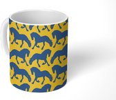 Mok - Koffiemok - Paard - Dier - Patroon - Mokken - 350 ML - Beker - Koffiemokken - Theemok
