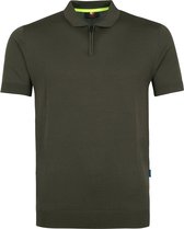 Suitable - Wes Polo Donkergroen - Slim-fit - Heren Poloshirt Maat XL