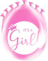 Paperdreams Happy party ballon - It's a girl 8 st