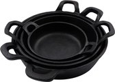 Cast Iron serveerpannen - Set van 4 - Crucible Cookware