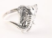 Fijne zilveren olifant ring - maat 19.5