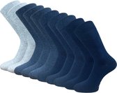 10 paar Basic Sokken - VANSENZO® - Jeans-Pack - Maat 43-46