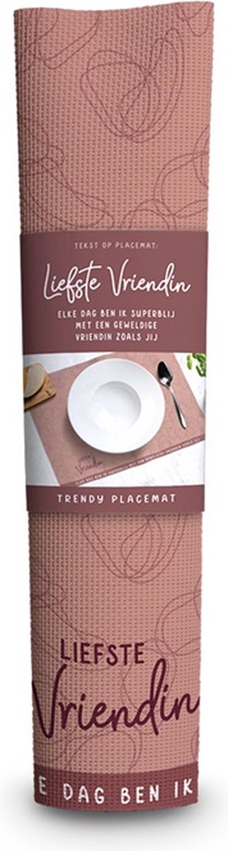 Trendy Placemat Liefste vriendin