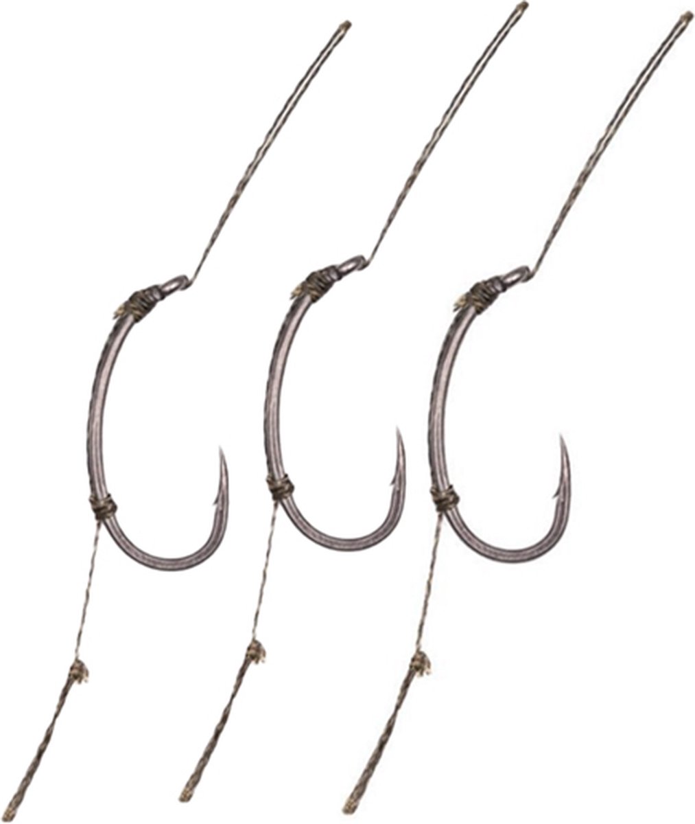 Korda Loop Rigs Klor - Haakmaat 8 - 30lb - Onderlijn
