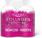 Voonka Collagen Beauty H₂O Eau Micellaire Nettoyante 2x500 ml (Disponible pour tous les types de peau)