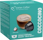 Italian Coffee - Coconut Mokaccino (Kokosnoot) 16 koffiecups - Dolce Gusto compatibel