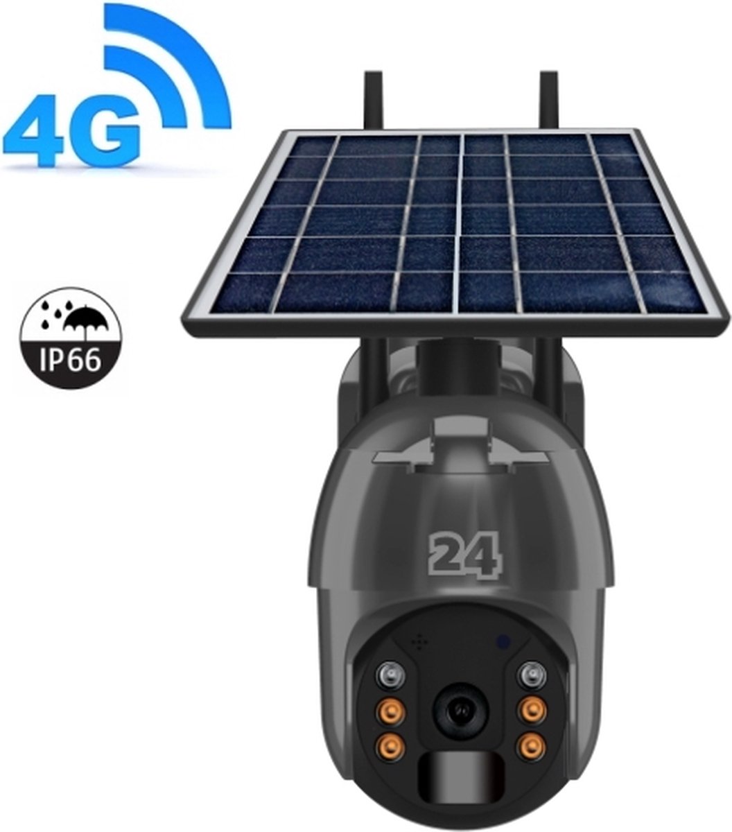 Activ24™ - 3G 4G Solar Camera - Geen wifi en stroom nodig - geleverd met 32gb SD kaart - Zonnepaneel - Beveiling security camera - Draadloze SIM beveiligingscamera