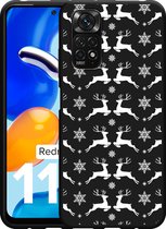 Redmi Note 11/11S Hoesje Zwart Oh Deer - Designed by Cazy