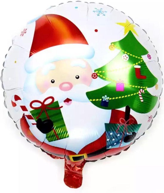 Kerstballon 18 inch sneeuwpop santa claus ronde ballon drijvende luchtbal festival feest decoratie ballon