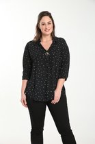 Promiss Dames Hemd met stipjes - Blouse - Maat 44