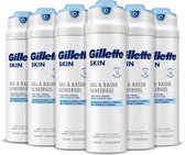 Gillette SKIN - Scheergel Ultra - Gevoelige Huid - Voordeelverpakking 6 x 200 ml