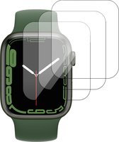 Screenprotector geschikt voor Apple Watch Series 4/5/6/SE 44mm - Full Screen Protector - Gehard Glas - 3 Stuks