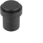 FSW-Products - 1 Stuk - Deurstopper RVS - Deurstop - Zwart - Incl. 1 Schroef - Deurstopper van Metaal - Doorstop - Deurbuffer