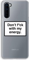 Case Company® - OnePlus Nord hoesje - My energy - Soft Cover Telefoonhoesje - Bescherming aan alle Kanten en Schermrand