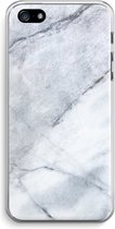 Case Company® - iPhone 5 / 5S / SE (2016) hoesje - Witte marmer - Soft Cover Telefoonhoesje - Bescherming aan alle Kanten en Schermrand