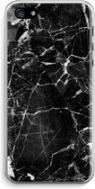 Case Company® - iPhone 5 / 5S / SE (2016) hoesje - Zwart Marmer - Soft Cover Telefoonhoesje - Bescherming aan alle Kanten en Schermrand
