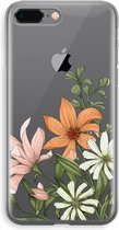 Case Company® - iPhone 8 Plus hoesje - Floral bouquet - Soft Cover Telefoonhoesje - Bescherming aan alle Kanten en Schermrand