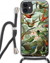 Case Company® - iPhone 11 hoesje met Koord - Haeckel Trochilidae - Telefoonhoesje met Zwart Koord - Extra Bescherming aan alle Kanten en Over de Schermrand